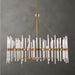 Uttermost Lighting Oversize - Rate to be Quoted Uttermost Crystal Stick 8 Light Brass Chandelier