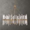 Uttermost Lighting Oversize - Rate to be Quoted Uttermost Crystal Stick 8 Light Brass Chandelier
