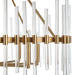 Uttermost Lighting Oversize - Rate to be Quoted Uttermost Crystal Stick 8 Light Brass Chandelier
