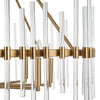 Uttermost Lighting Oversize - Rate to be Quoted Uttermost Crystal Stick 8 Light Brass Chandelier