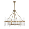 Uttermost Lighting Oversize - Rate to be Quoted Uttermost Crystal Stick 8 Light Brass Chandelier