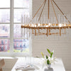 Uttermost Lighting Oversize - Rate to be Quoted Uttermost Crystal Stick 8 Light Brass Chandelier