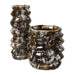 Uttermost Home Decor Uttermost Cuoco Glazed Brown Vases, S/2