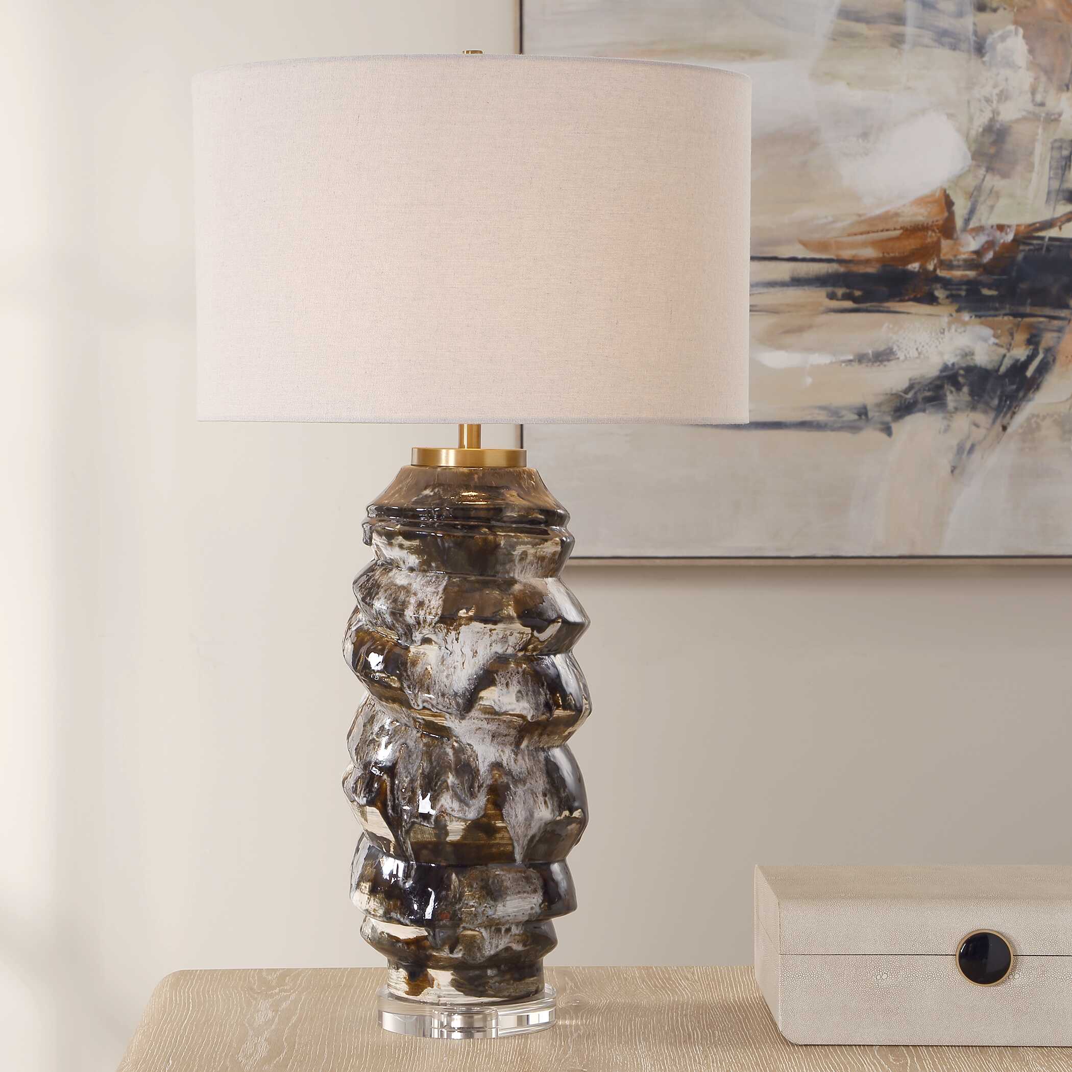 Uttermost Uttermost Cuoco Mottled Brown Table Lamp