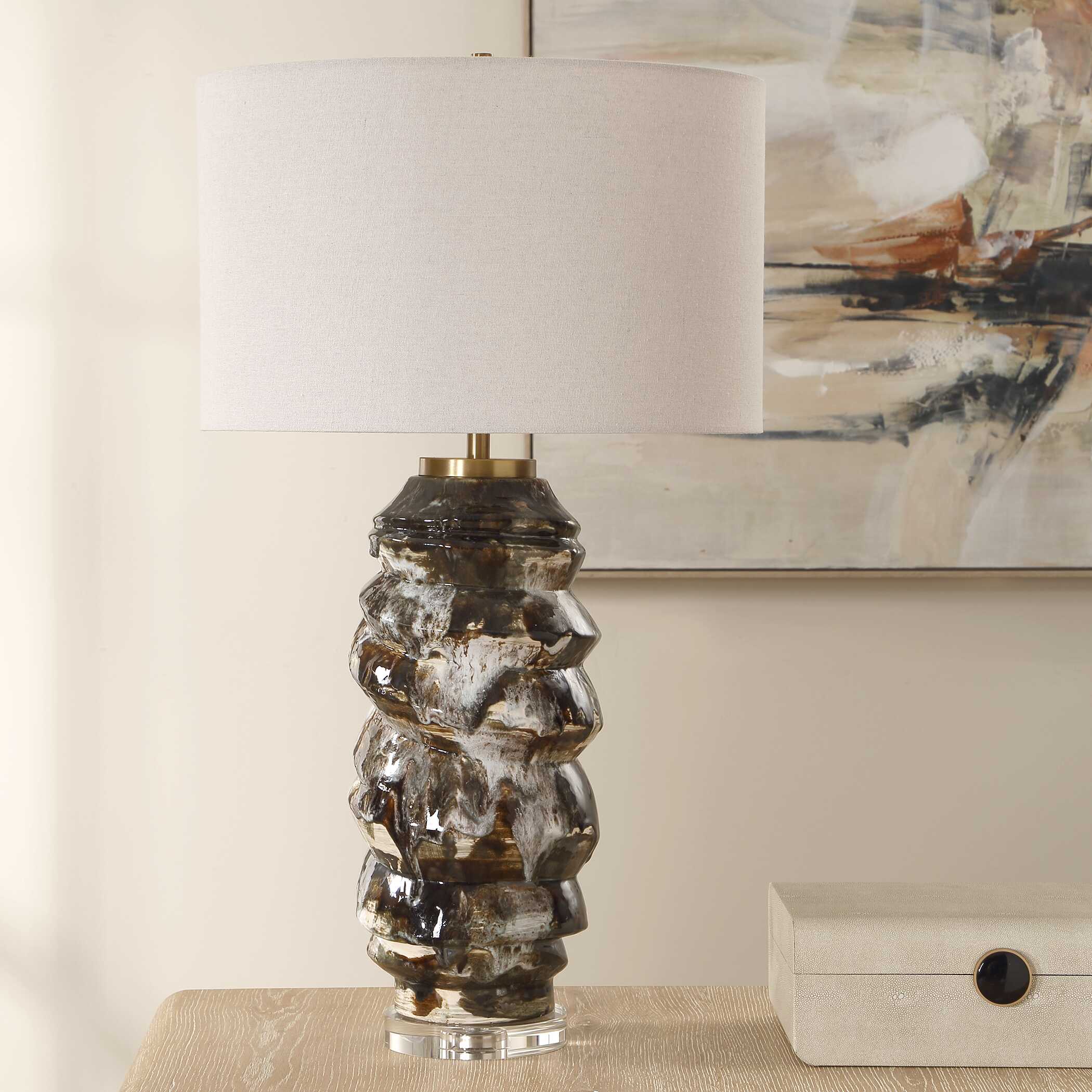 Uttermost Uttermost Cuoco Mottled Brown Table Lamp