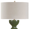 Uttermost Lighting Uttermost Curhan Green Glaze Table Lamp