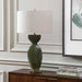 Uttermost Lighting Uttermost Curhan Green Glaze Table Lamp
