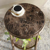 Uttermost Furniture Uttermost Cusano Round Dark Marble Accent Table