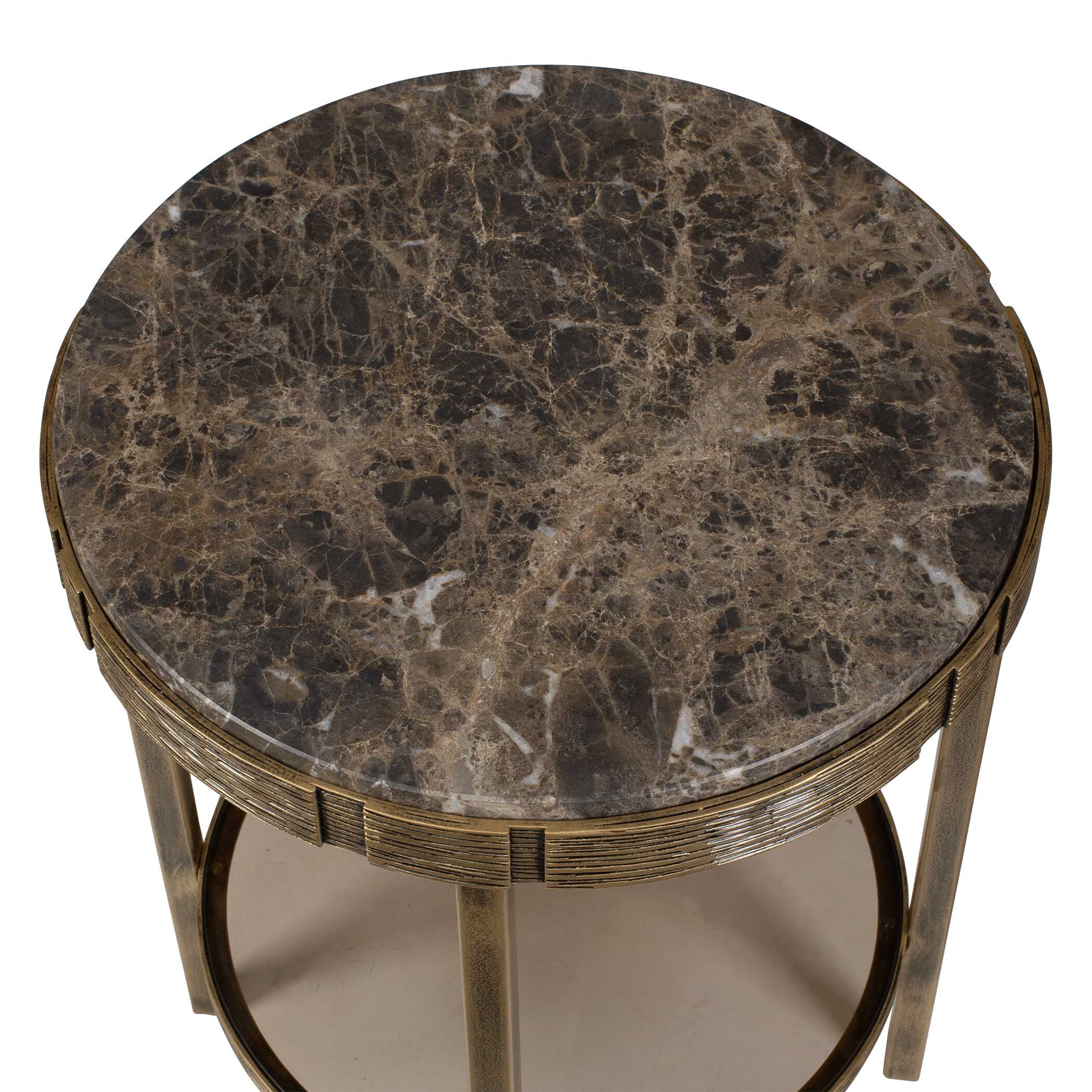 Uttermost Furniture Uttermost Cusano Round Dark Marble Accent Table