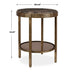 Uttermost Furniture Uttermost Cusano Round Dark Marble Accent Table