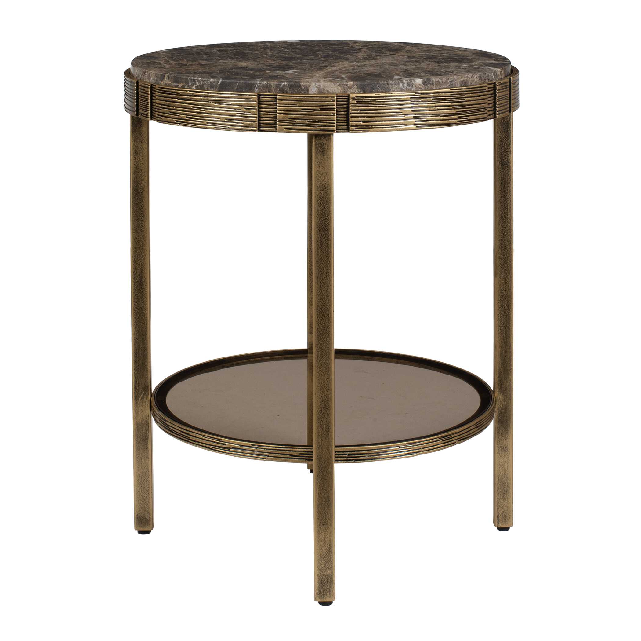 Uttermost Furniture Uttermost Cusano Round Dark Marble Accent Table
