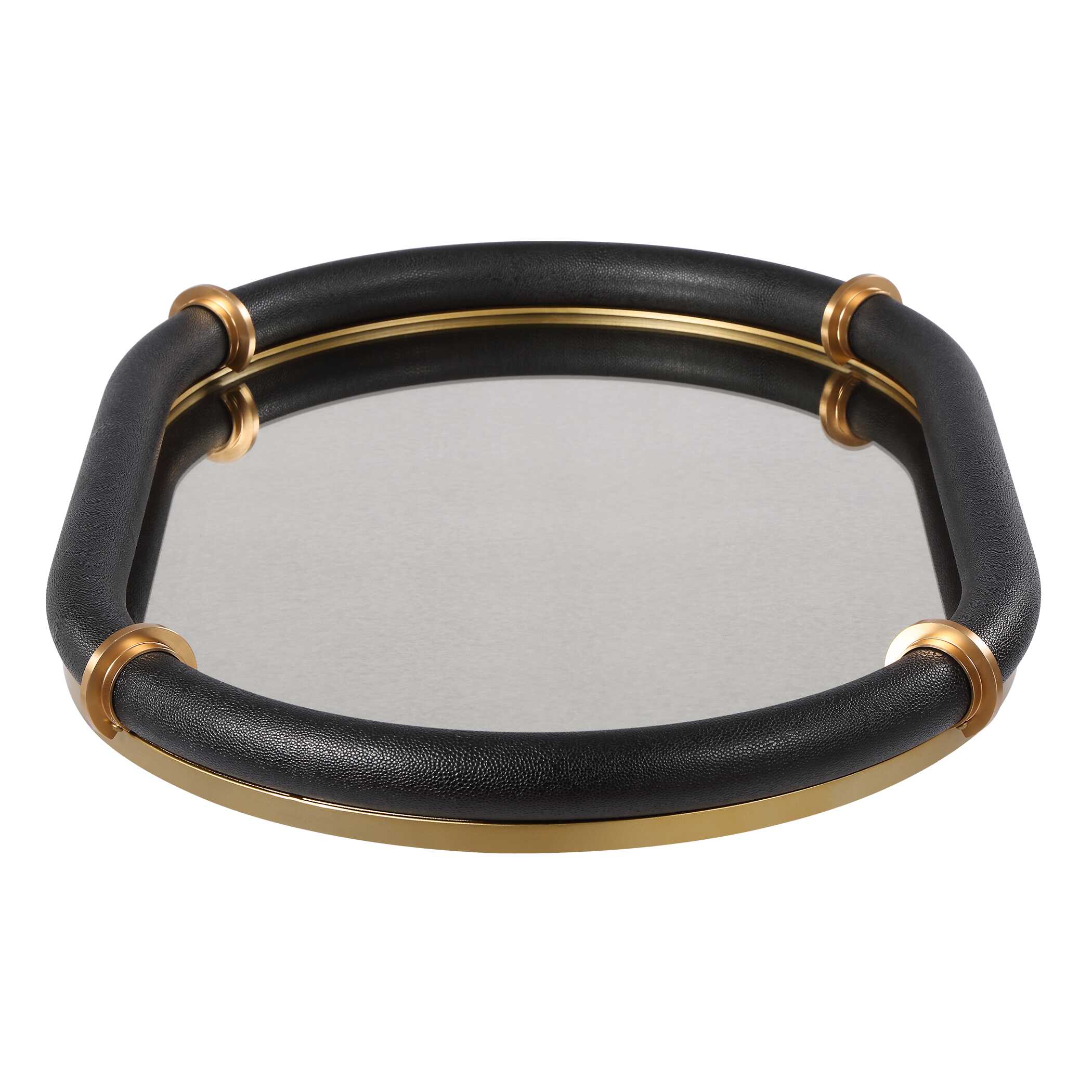 Uttermost Home Decor Uttermost Cyprus Black Oval Tray