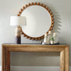 Uttermost Home Decor Motor Freight - Est Rate Quoted Uttermost Cyra Wood Beaded Round Mirror