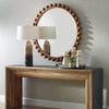 Uttermost Home Decor Motor Freight - Est Rate Quoted Uttermost Cyra Wood Beaded Round Mirror