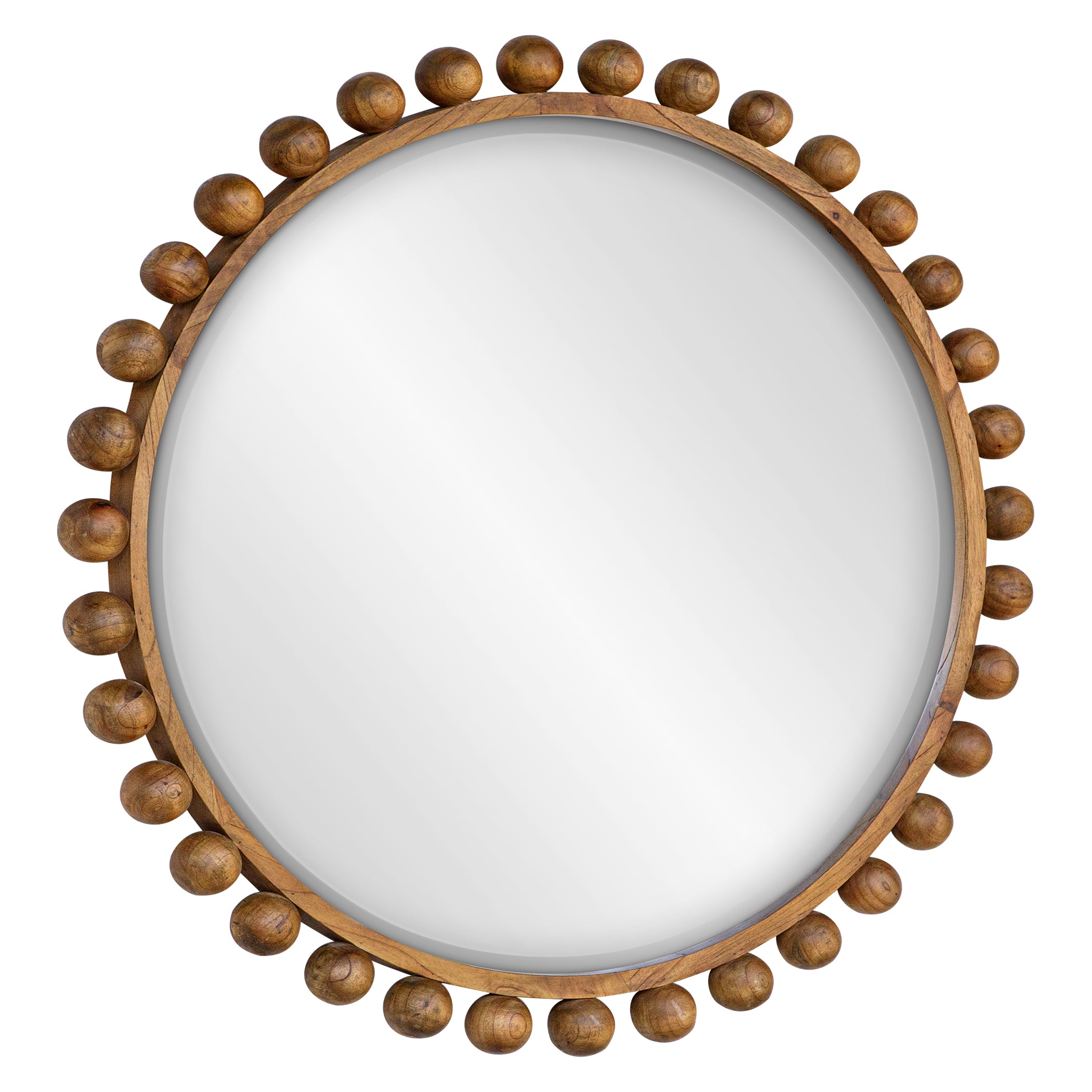 Uttermost Home Decor Motor Freight - Est Rate Quoted Uttermost Cyra Wood Beaded Round Mirror