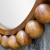 Uttermost Home Motor Freight - To be Quoted Uttermost Cyra Wood Beaded Round Mirror