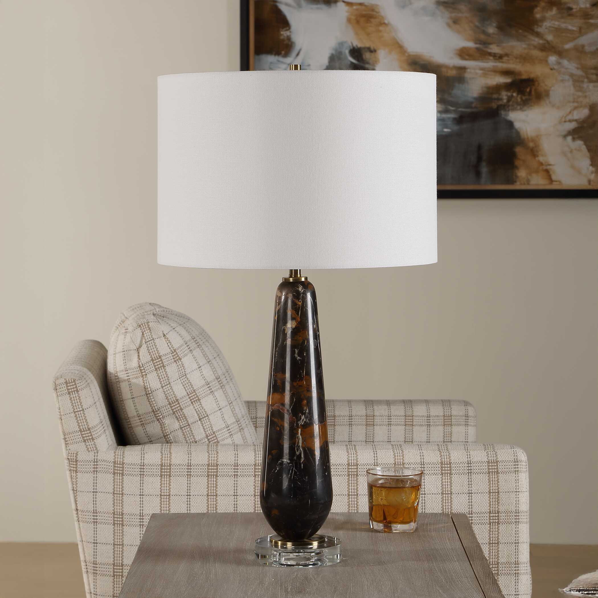 Uttermost Uttermost Dames Dark Marble Table Lamp