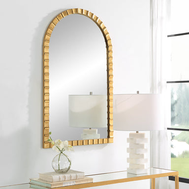 Uttermost Home Decor Uttermost Dandridge Gold Arch Mirror