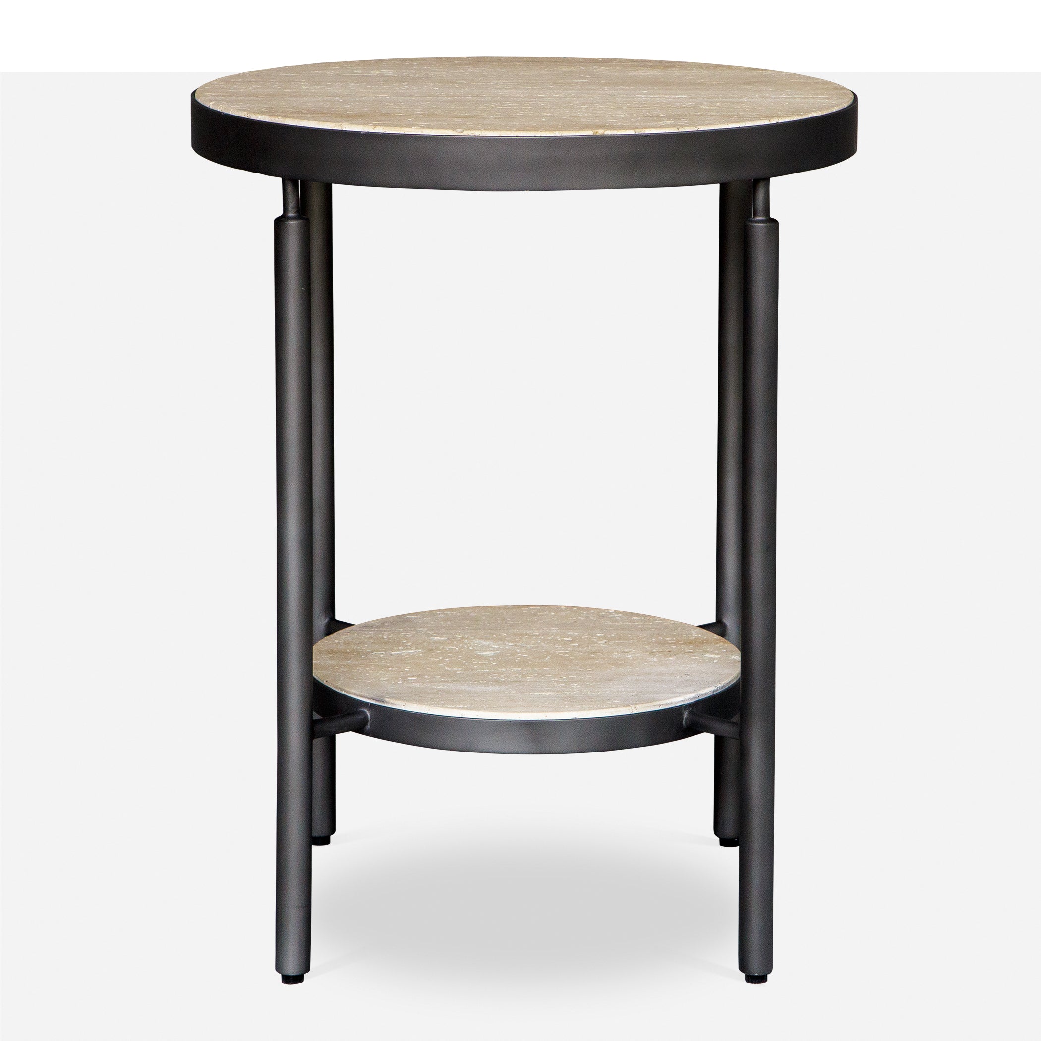 Uttermost Furniture Uttermost Dauntless Travertine Side Table