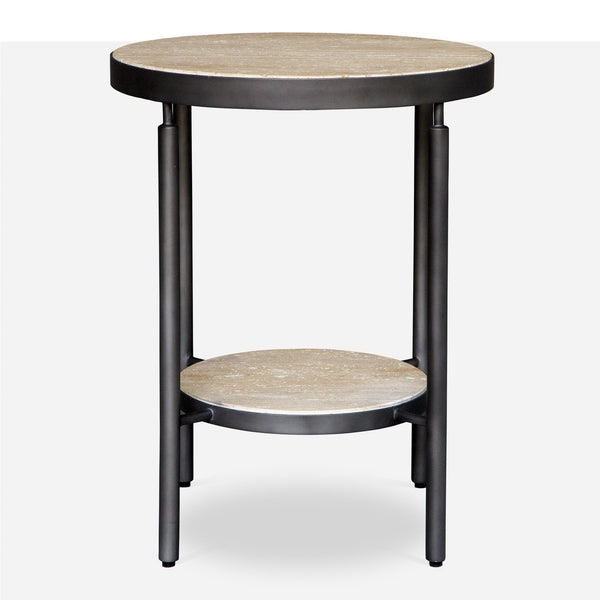 Uttermost Furniture Uttermost Dauntless Travertine Side Table