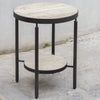 Uttermost Furniture Uttermost Dauntless Travertine Side Table