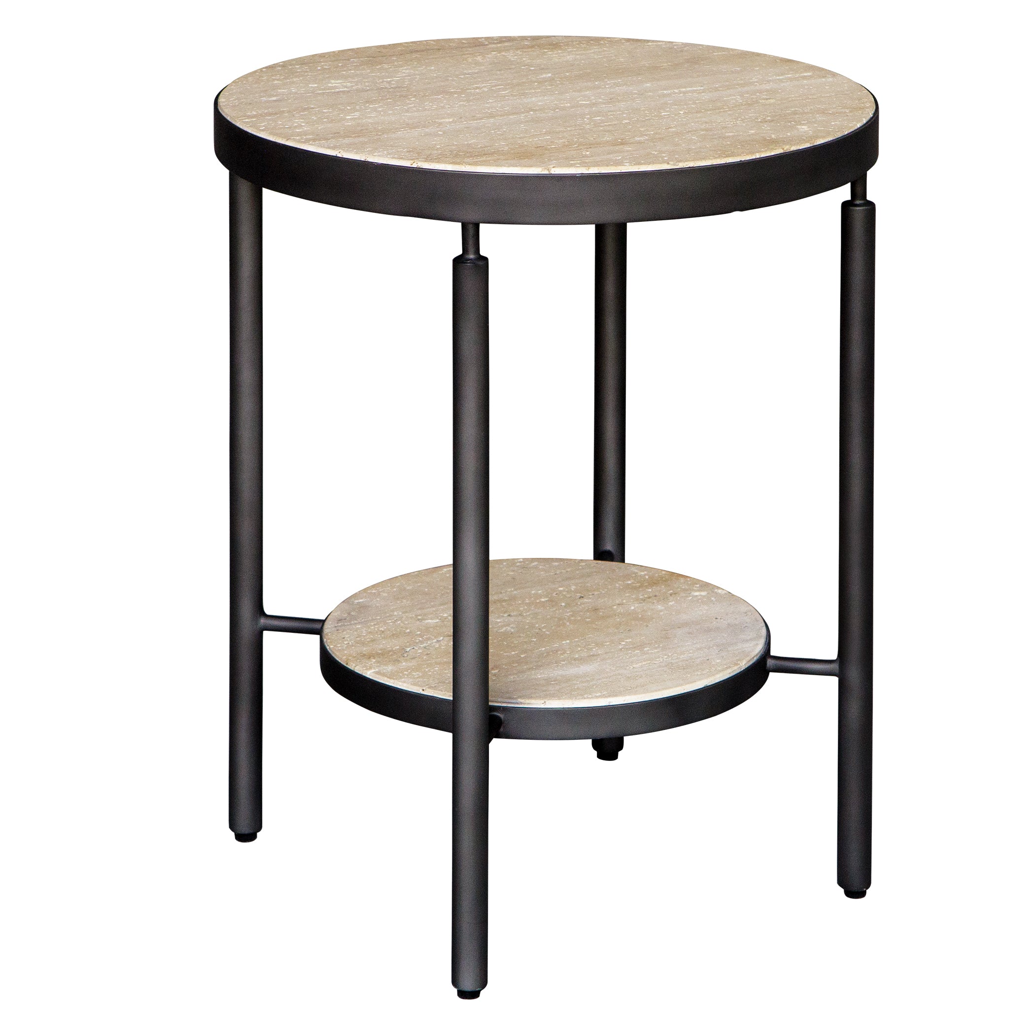 Uttermost Furniture Uttermost Dauntless Travertine Side Table