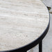 Uttermost Furniture Uttermost Dauntless Travertine Side Table