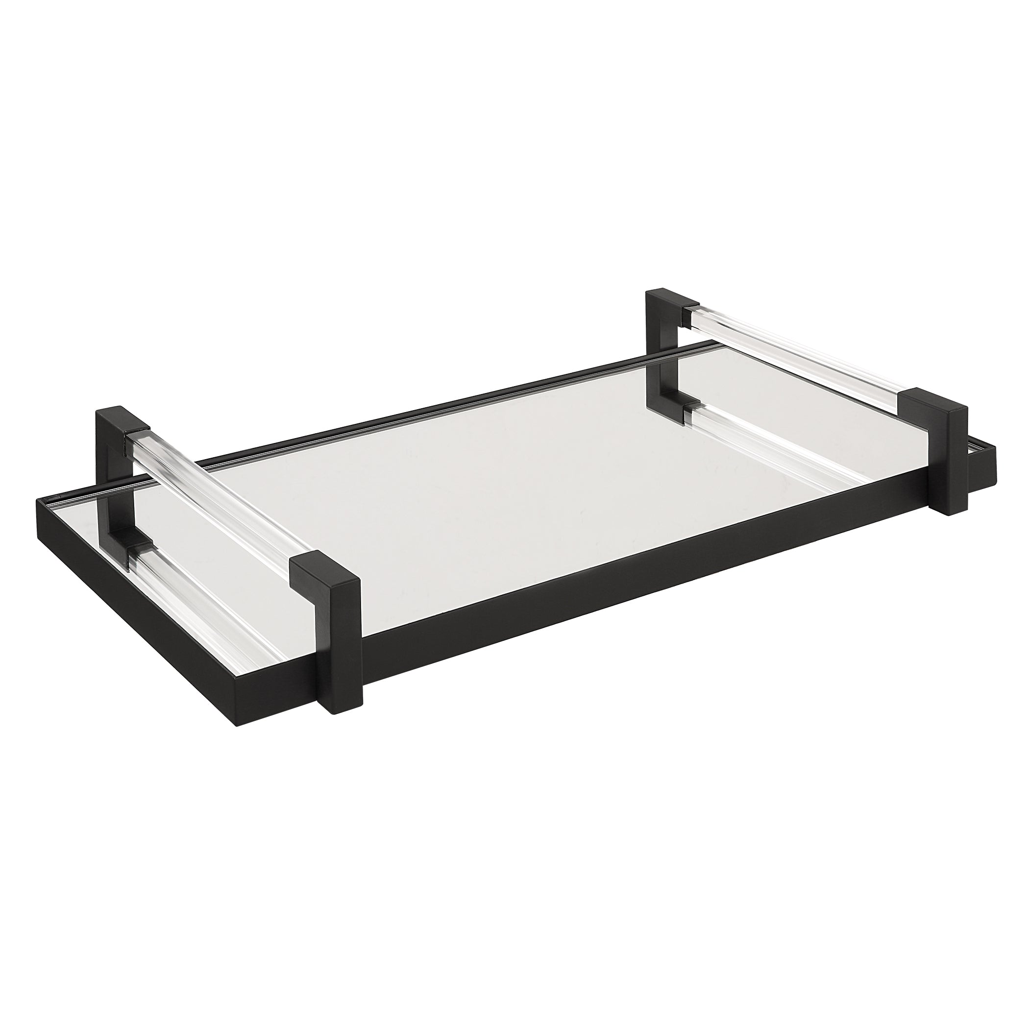 Uttermost Home Uttermost Deki Black Mirrored Tray