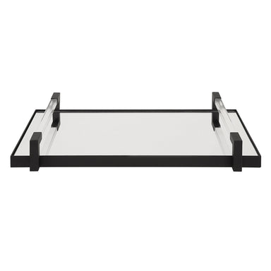 Uttermost Home Uttermost Deki Black Mirrored Tray