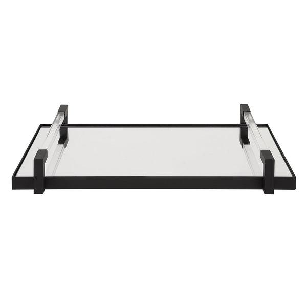 Uttermost Home Uttermost Deki Black Mirrored Tray