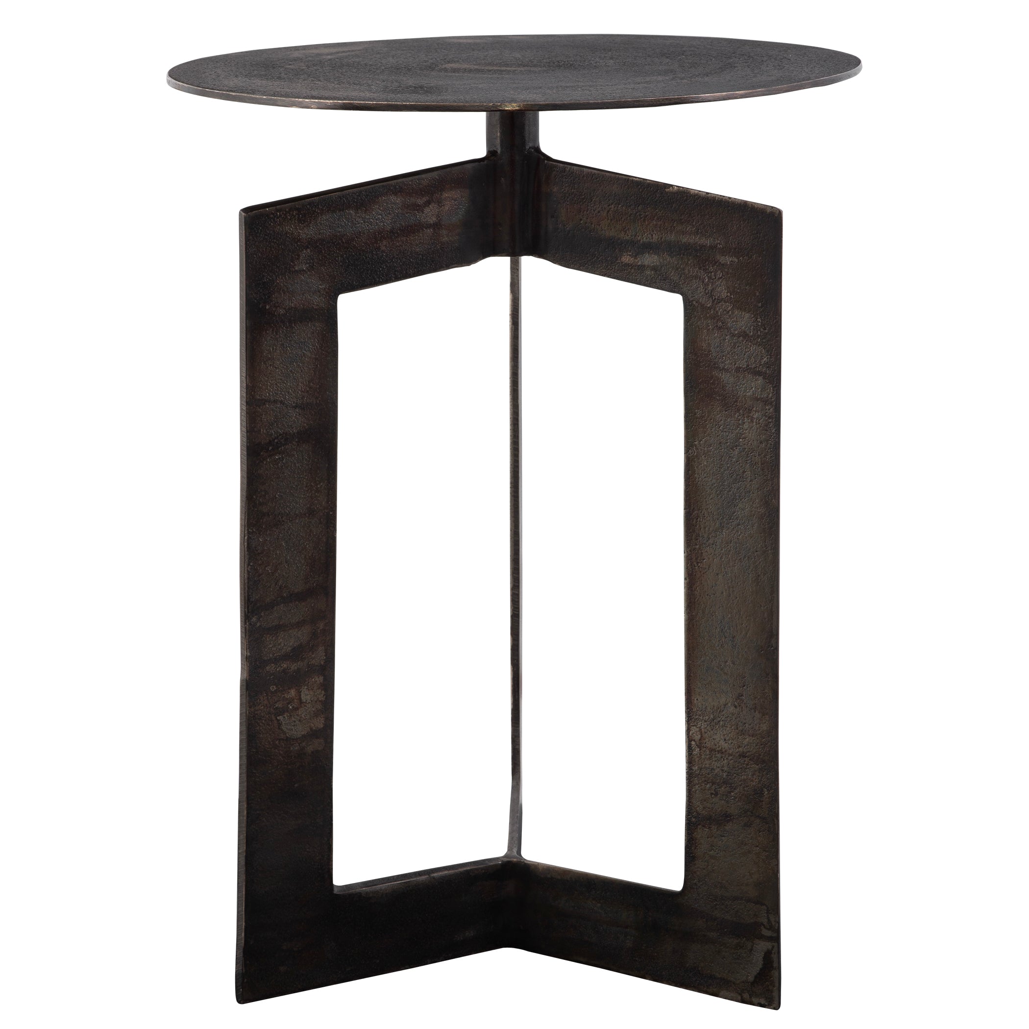 Uttermost Furniture Uttermost Deltoid Gunmetal Accent Table