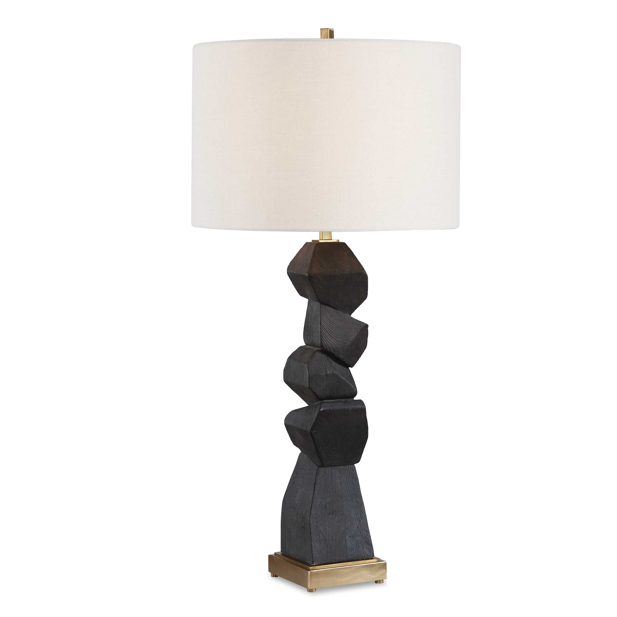 Uttermost Lighting Uttermost Demelo Stacked Wood Table Lamp