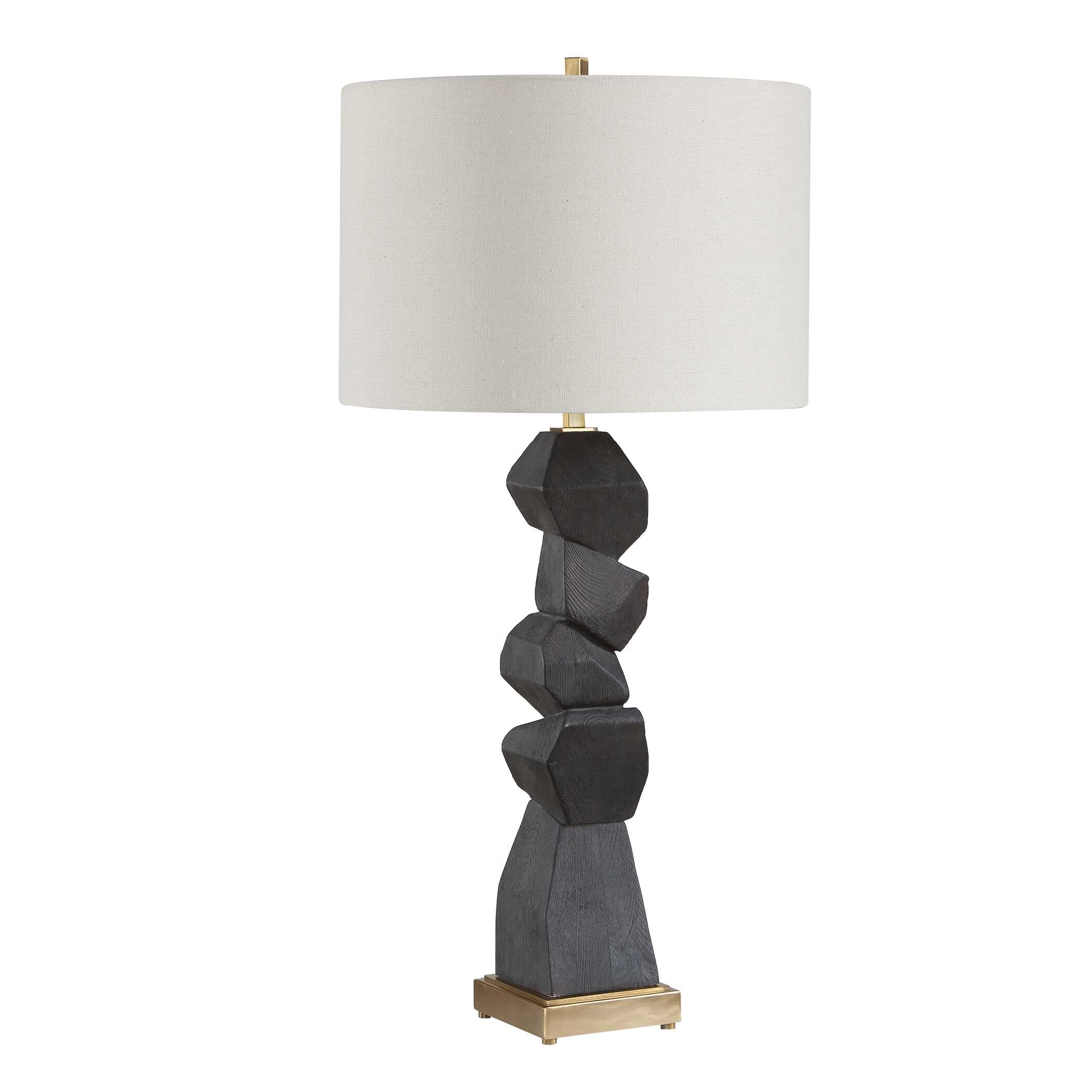 Uttermost Lighting Uttermost Demelo Stacked Wood Table Lamp