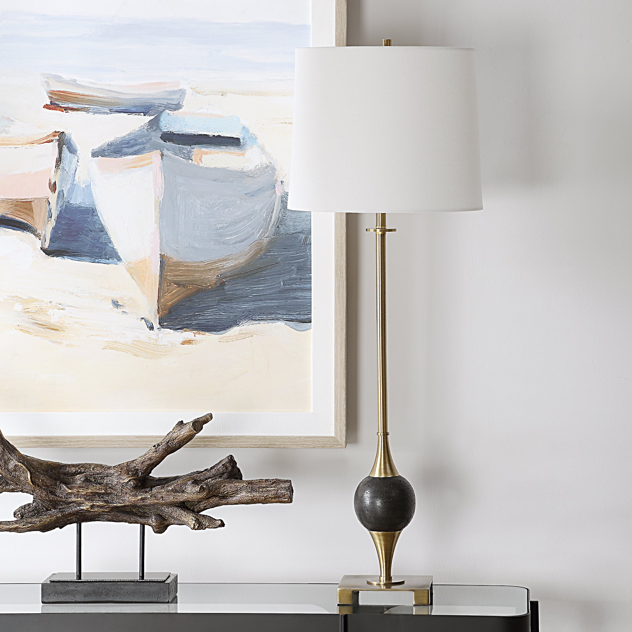 Uttermost Lighting Uttermost Dempsey Marble Buffet Lamp