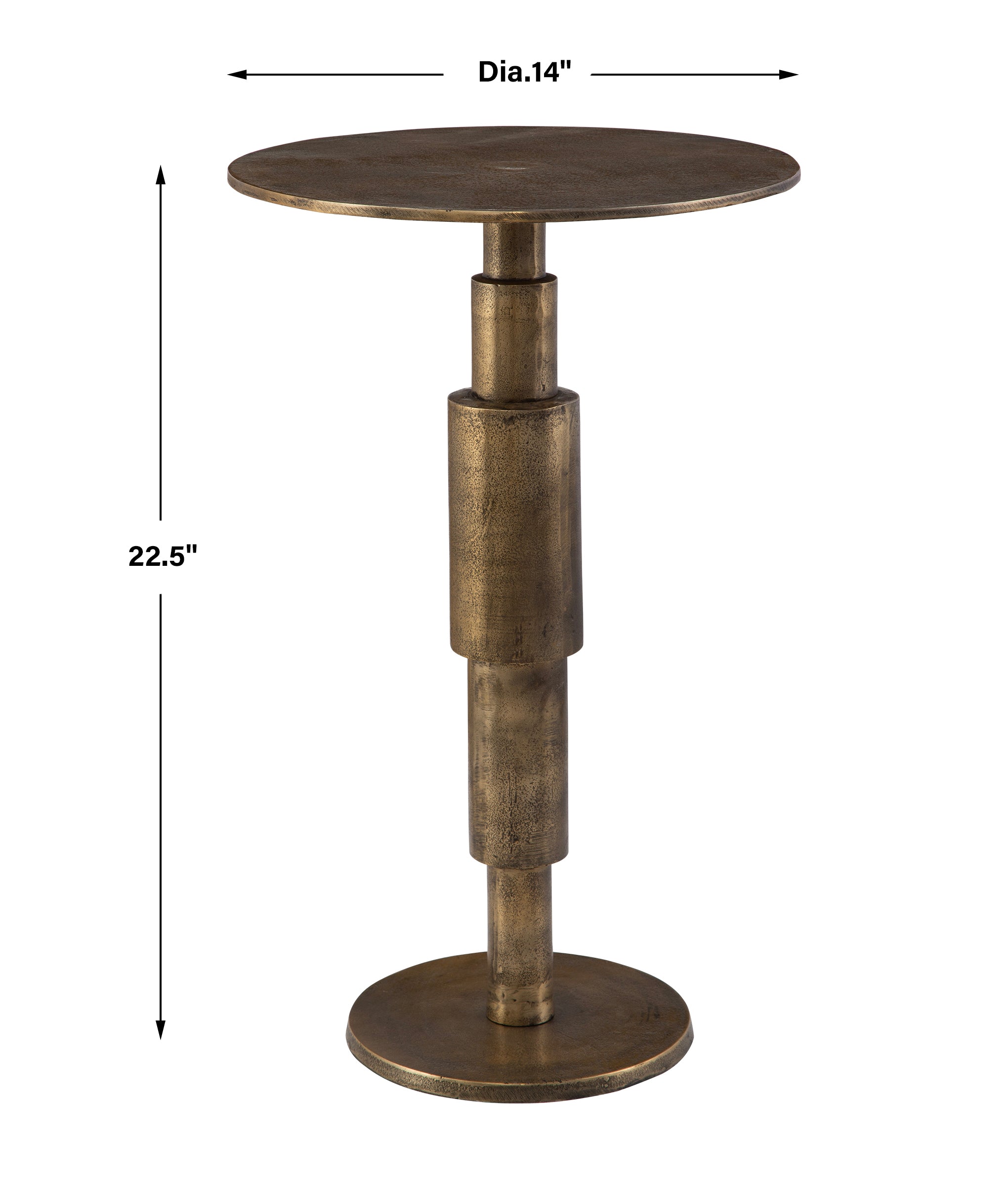 Uttermost Furniture Uttermost Descend Gold Accent Table