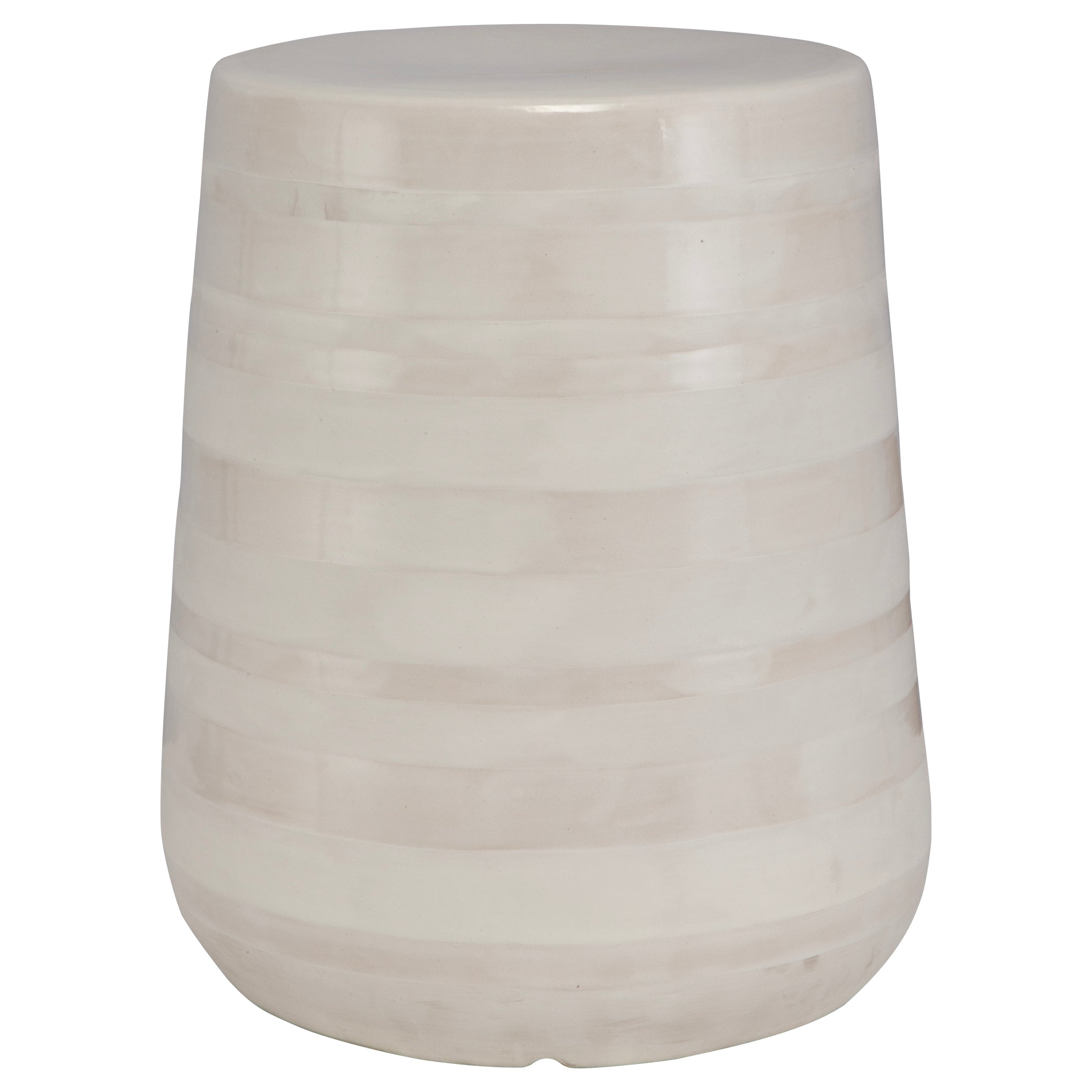 Uttermost Home Uttermost Desert Plains White Glaze Garden Stool