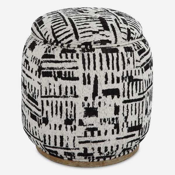 Uttermost Furniture Uttermost Dialogue Poof Ottoman