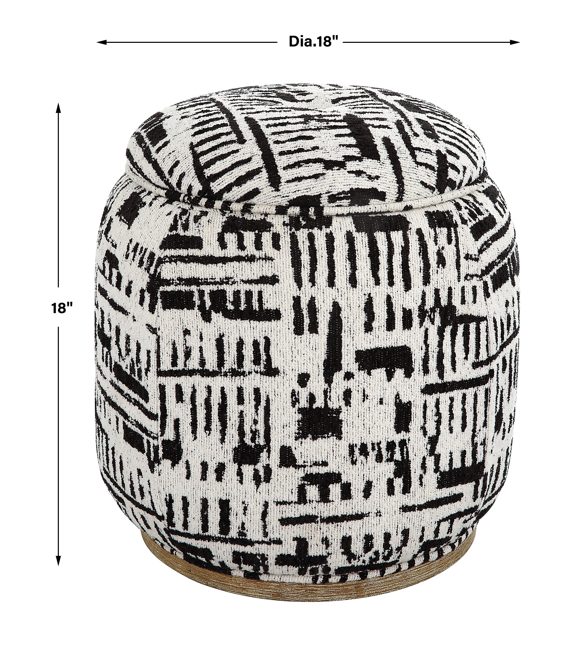 Uttermost Furniture Uttermost Dialogue Poof Ottoman