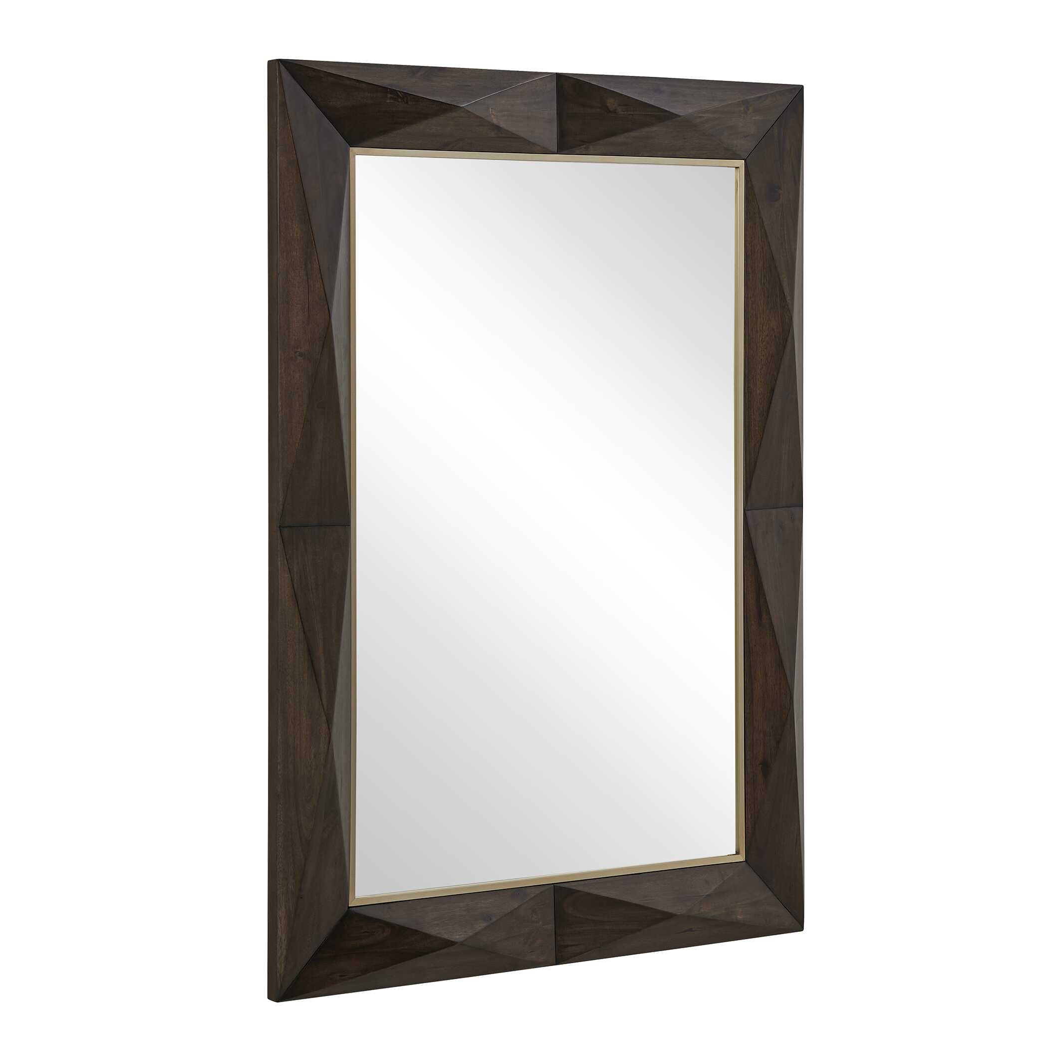 Uttermost Uttermost Diamond In The Rough Wood Mirror