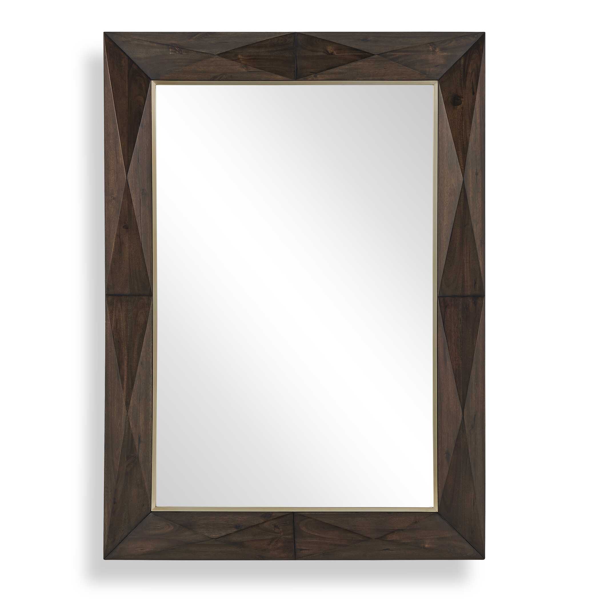 Uttermost Uttermost Diamond In The Rough Wood Mirror