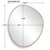 Uttermost Home Decor Uttermost Distort Antique Brass Mirror