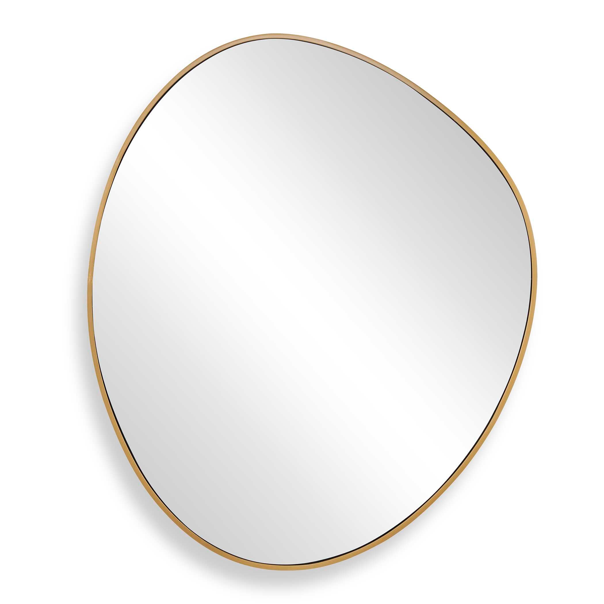 Uttermost Home Decor Uttermost Distort Antique Brass Mirror