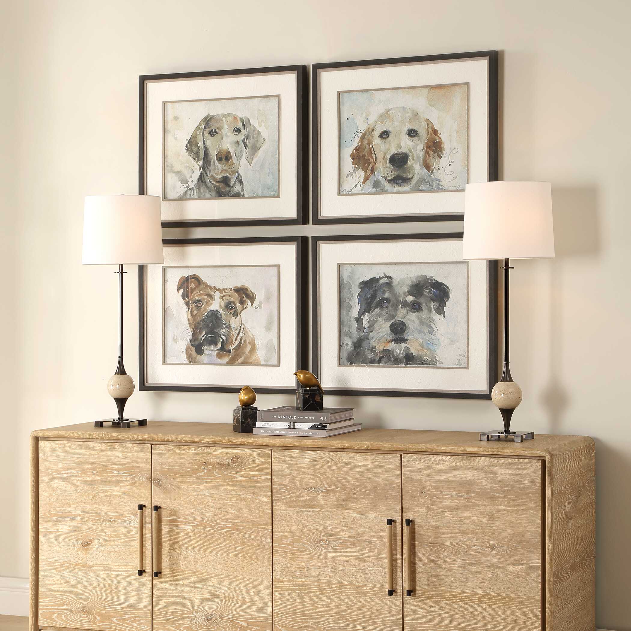 Uttermost Uttermost Dog Days Framed Prints Set/4