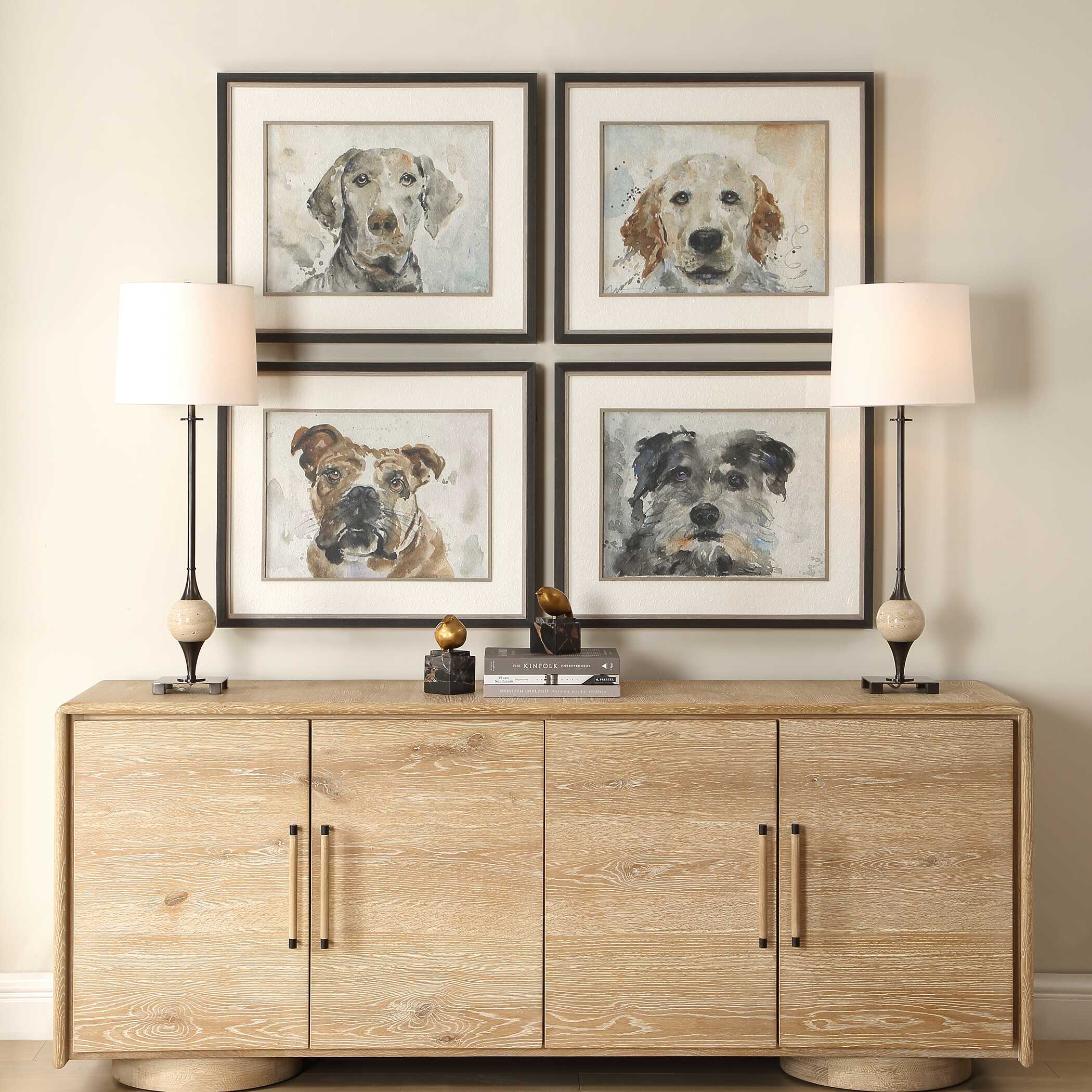 Uttermost Uttermost Dog Days Framed Prints Set/4