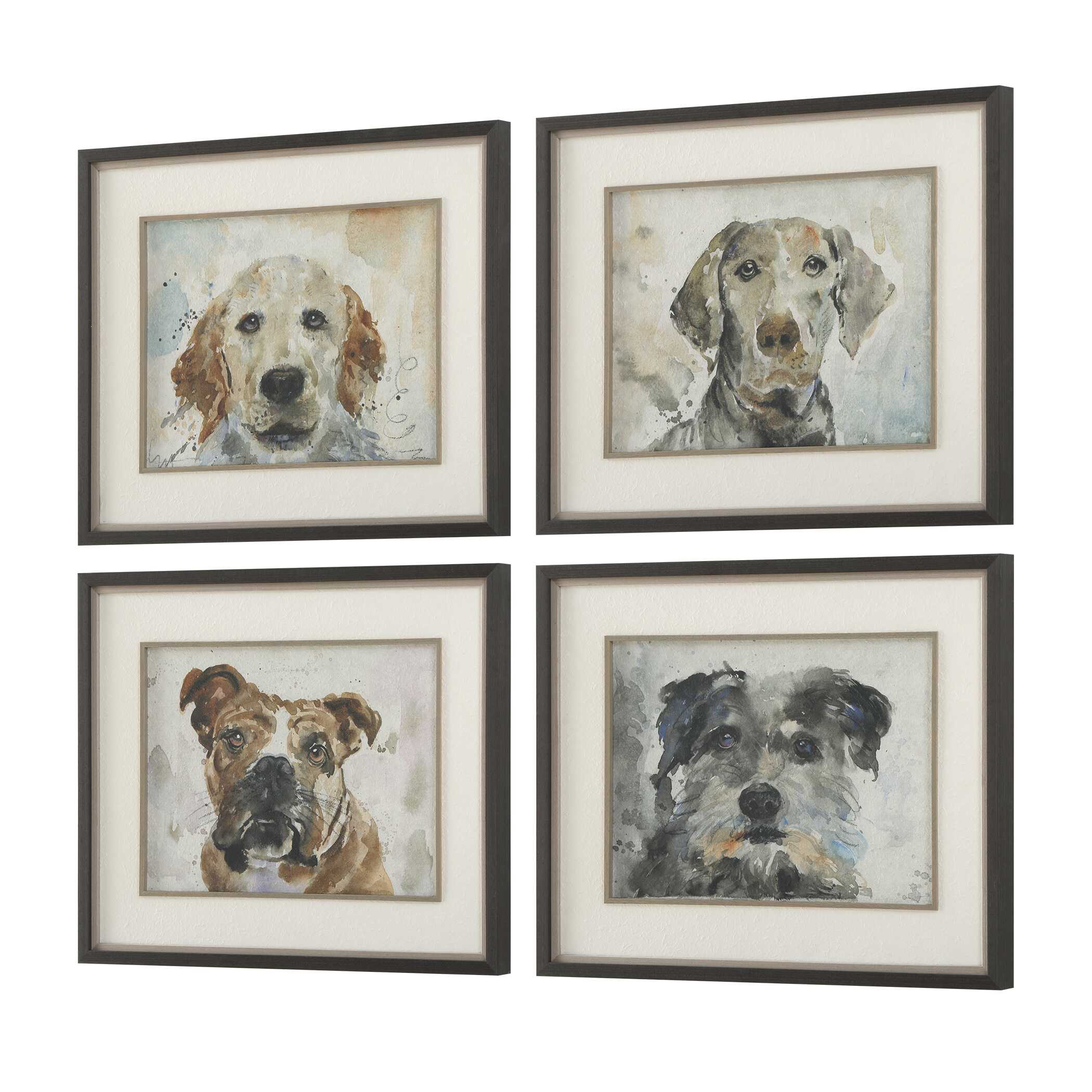 Uttermost Uttermost Dog Days Framed Prints Set/4