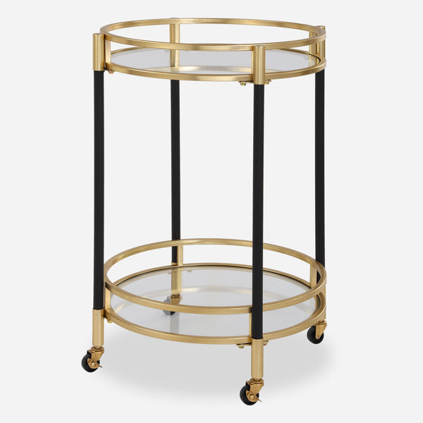 Uttermost Furniture Uttermost Dolly Round Bar Cart