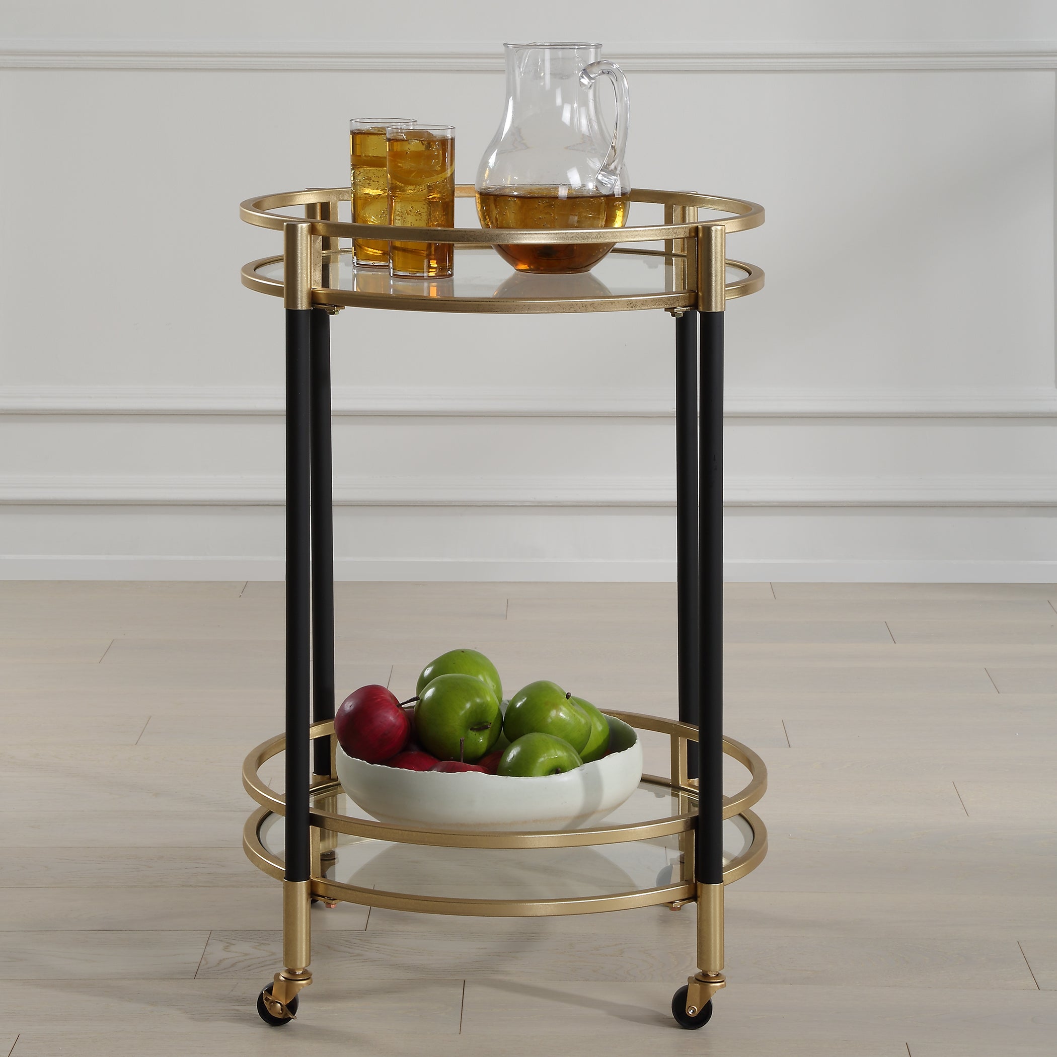 Uttermost Furniture Uttermost Dolly Round Bar Cart