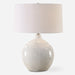 Uttermost Lighting Uttermost Dribble White Glaze Table Lamp