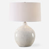 Uttermost Lighting Uttermost Dribble White Glaze Table Lamp