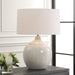 Uttermost Lighting Uttermost Dribble White Glaze Table Lamp